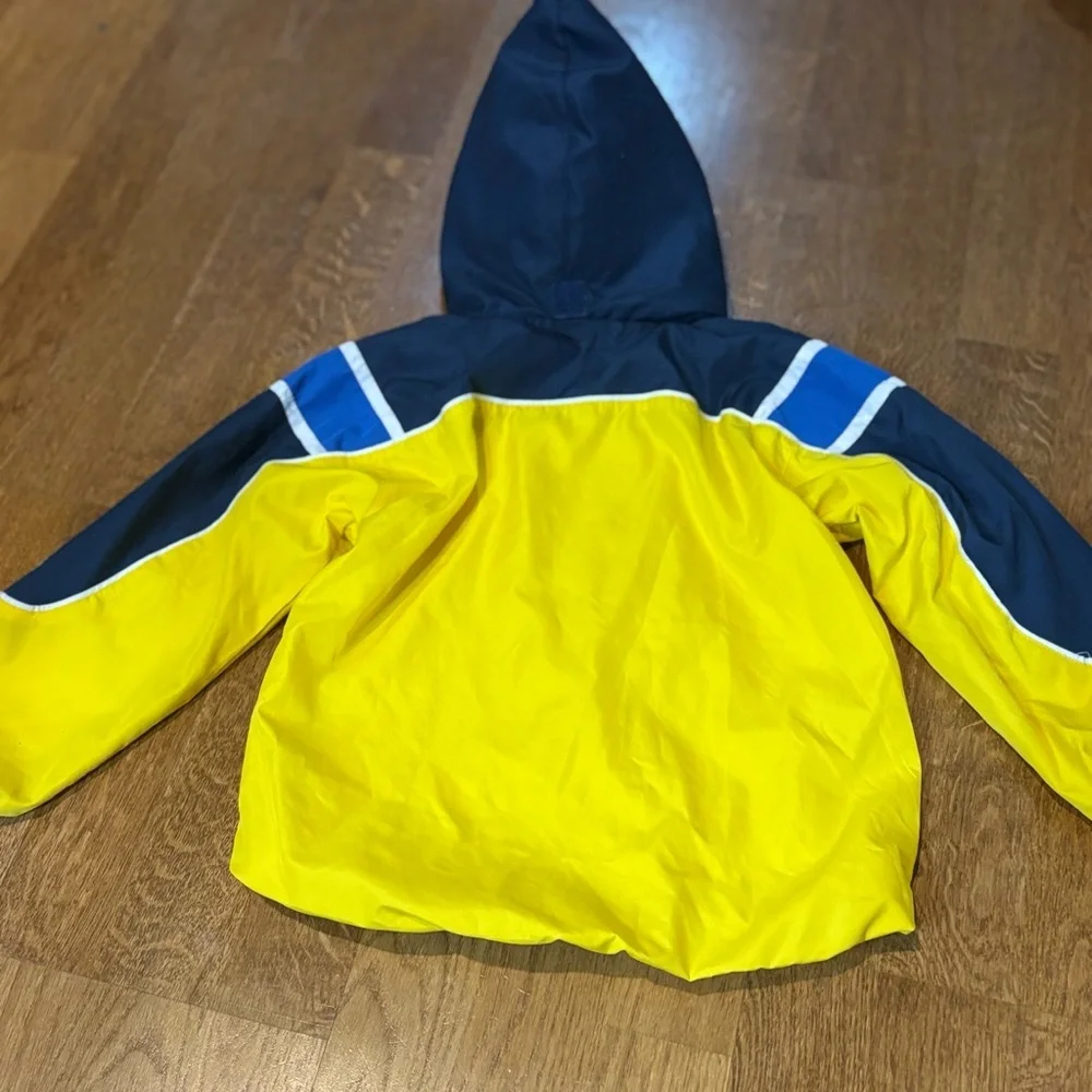Reebok Y2K Yellow Navy Windbreaker Jacket Youth Large Runs Smaller colorblock